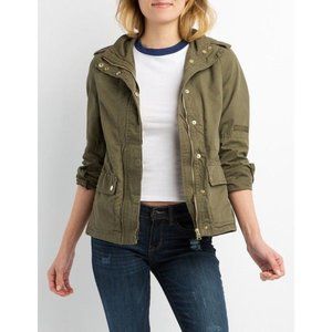 Charlotte Russe Zip-Up Anorak Jacket